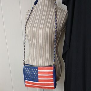 American Flag Betsey Johnson Crossbody Bag * See Details*